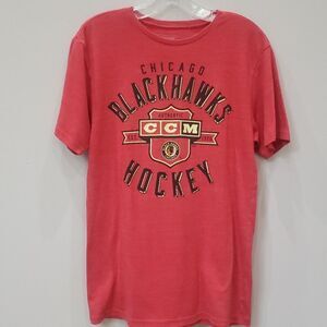 CCM Chicago Blackhawks Hockey Tee Size S